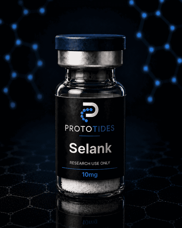 Selank research vial